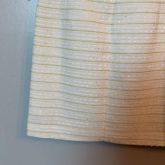 Lilly Pulitzer White and Gold Striped Dress - Picture 11 of 13